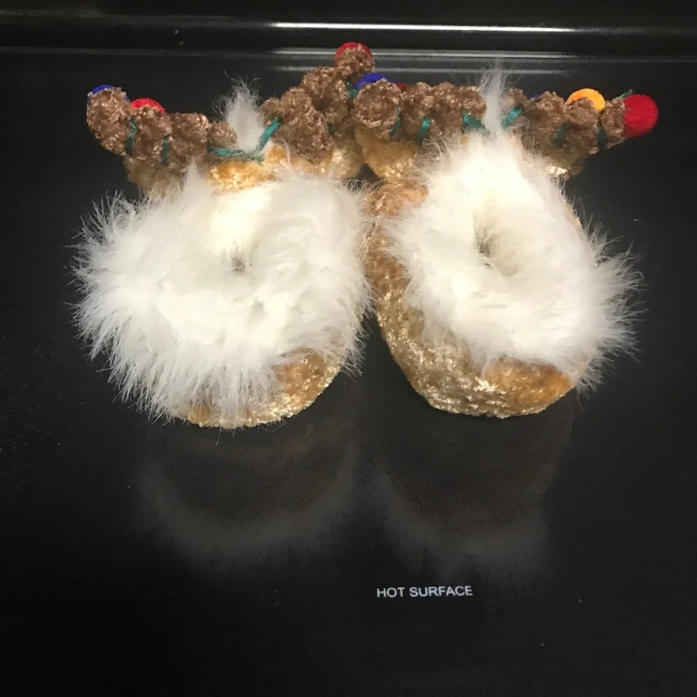 Santa's Best Reindeer slippers S/M